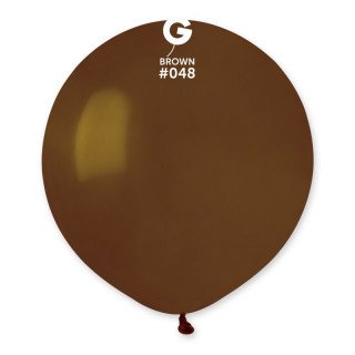 ballon géant rond marron foncé