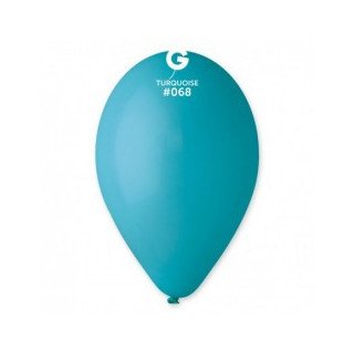 ballon latex bleu turquoise 30cm
