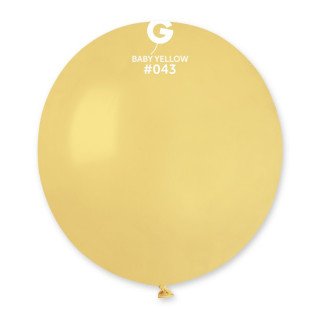 ballon jaune pastel rond