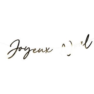 Guirlande Joyeux Noel Or