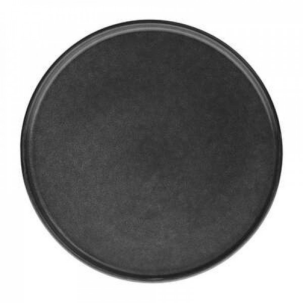 Assiette plate terre inc noir d27