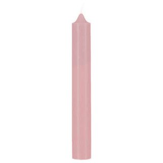 Bougie chandelle rose clair ,h16 (l'unité)