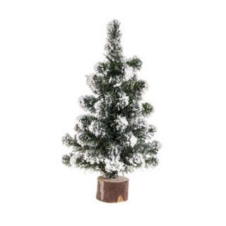Sapin artificiel table blooming floqué 25cm
