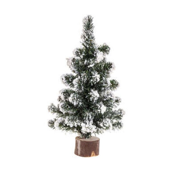 Sapin artificiel table blooming floqué 25cm