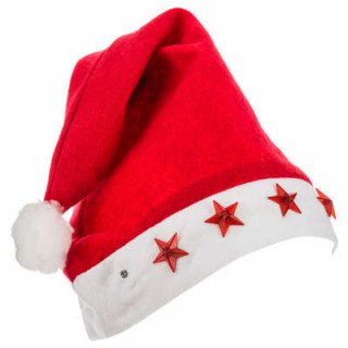 Bonnet de Noël LED, feutrine