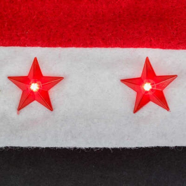 Bonnet de Noël LED, feutrine