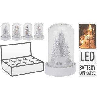 cloche esprit noël LED