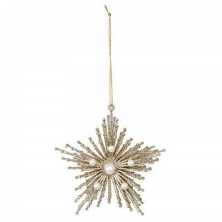 Décoration de noël étoile galaxy pailleté