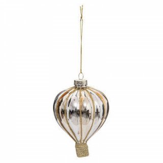 Décoration de noël mongolfière en verre, 10cm