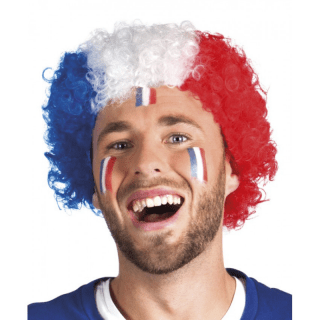 Perruque frisée supporter...