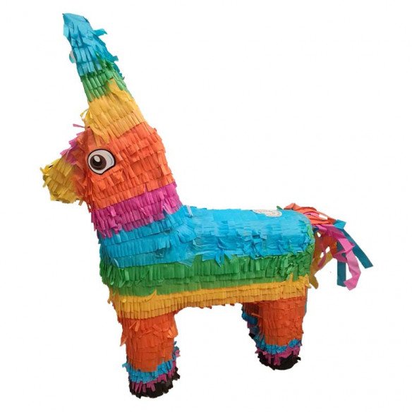 Pinata lama traditionnel + bâton