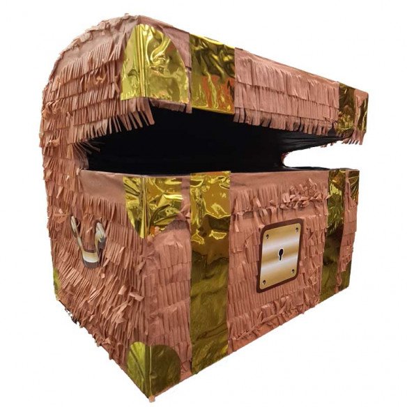 Pinata coffre trésor+ bâton