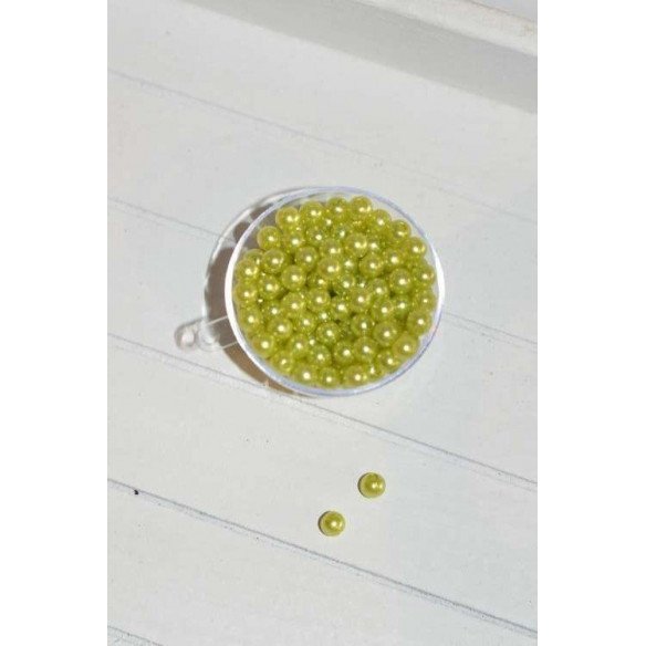 perles décoration de table vert anis (sachet de 100)