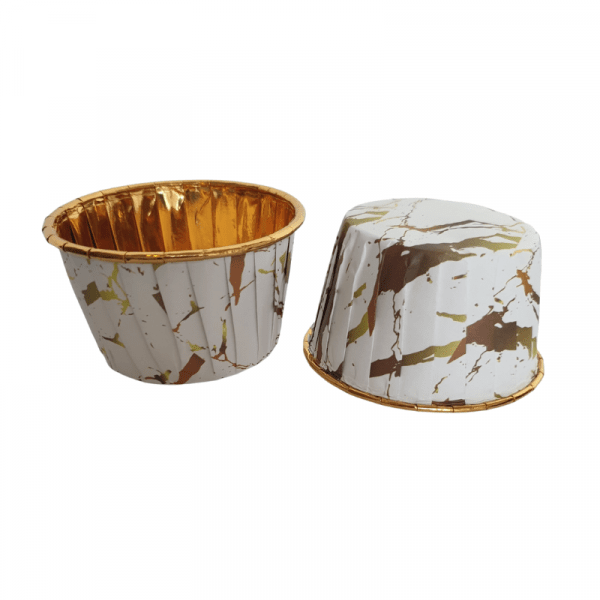 Boite de 12 caissettes cupcake blanc...