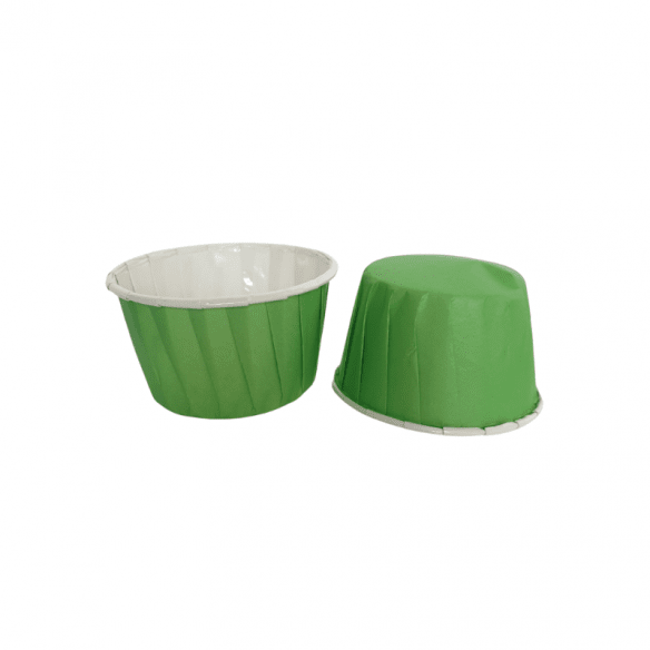 Boite de 15 caissettes cupcake vert