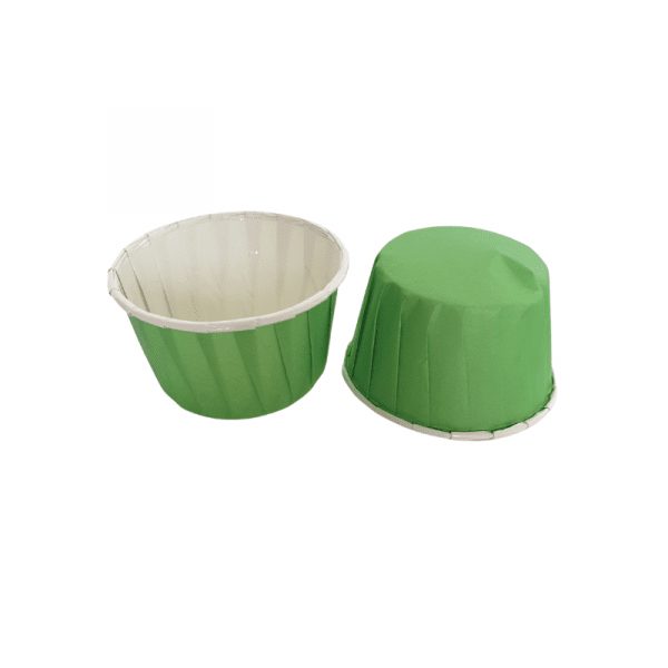 Boite de 15 caissettes cupcake vert