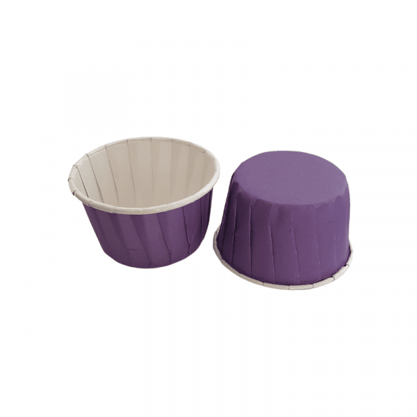 Boite de 15 caissettes cupcake violet