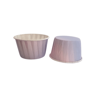 Boite de 15 caissettes cupcake dégradé pastel rose et parme