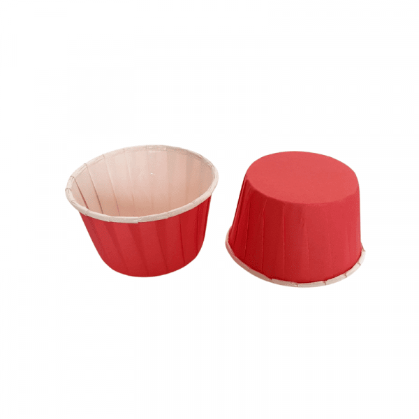 Boite de 15 caissettes cupcake rouge