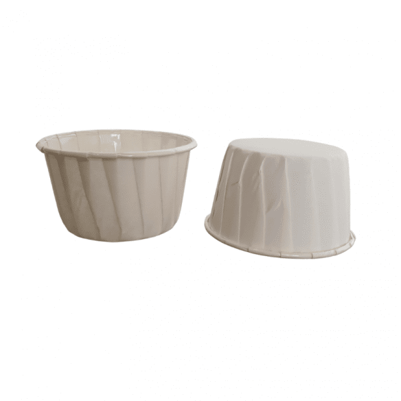 Boite de 15 caissettes cupcake blanches