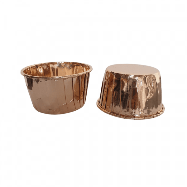 Boite de 20 caissettes cupcake rose gold