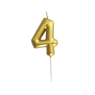 Bougie Anniversaire Chiffre Or
