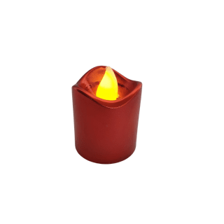 Bougie rouge LED jaune
