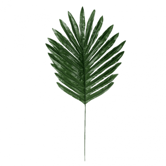 Tige Feuille palmier verte 39X20cm