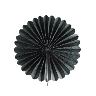 Rosace papier noire 30cm