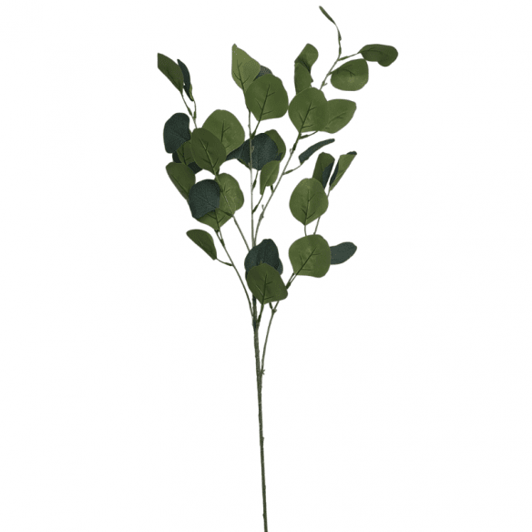 Branche d'eucalyptus verte artificielle