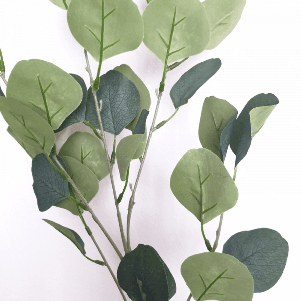 Branche d'eucalyptus verte artificielle