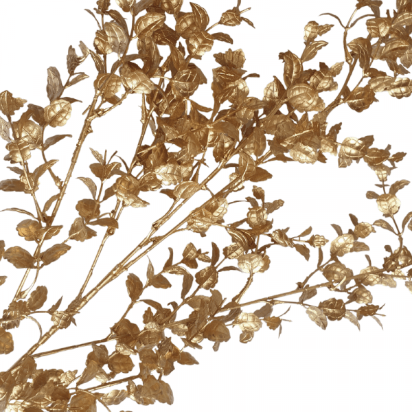 Branche de feuilles de grenade doré Branche de feuilles de grenade doré