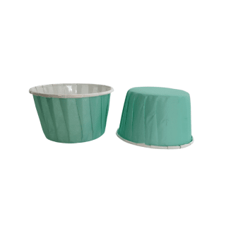 Boite de 15 caissettes cupcake vert aqua
