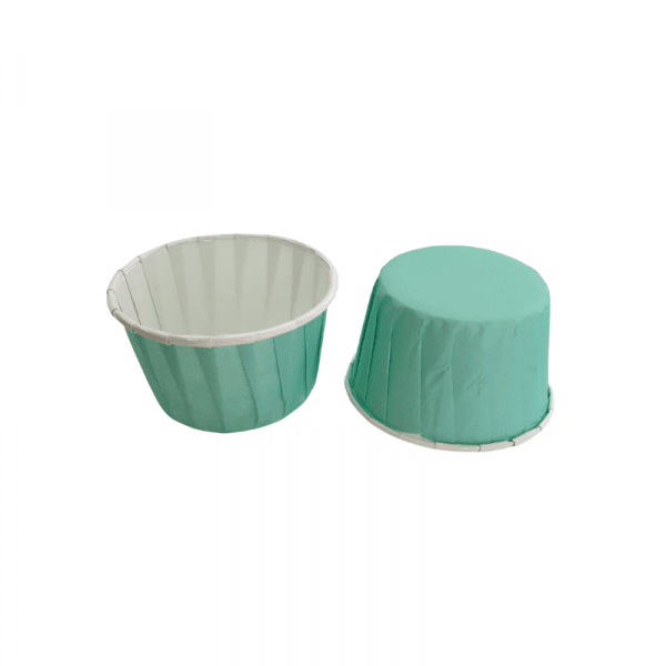 Boite de 15 caissettes cupcake vert aqua