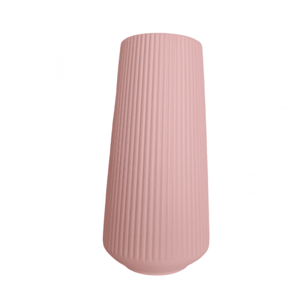 Vase long rose pastel