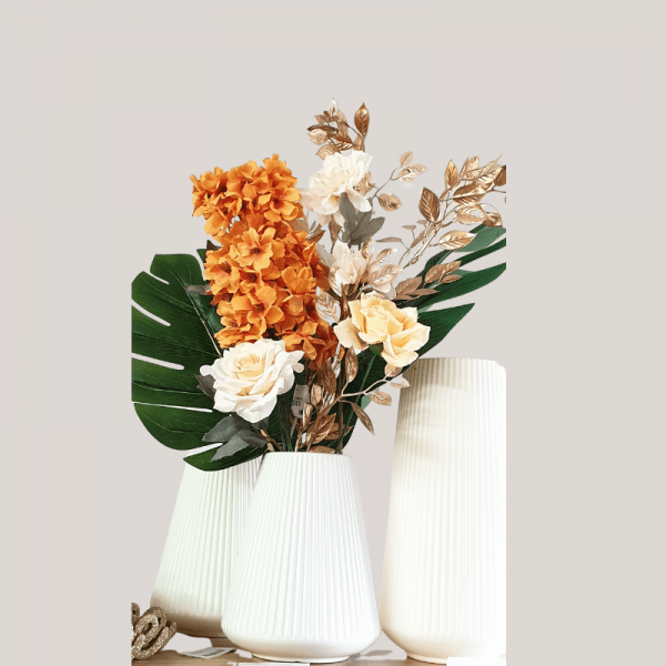 Branche de fleur artificielle Safran