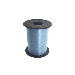 Rouleau ficelle bolduc bleu clair à reflet 6mmx10mètres