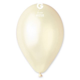 Ballons Ivoire Nacré 30cm (sachet de 50)
