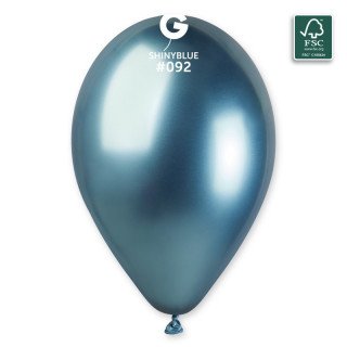 Ballons bleu brillant 33cm (sachet de 5)