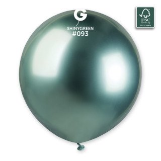 Ballons  vert d'eau brillant 48cm (sachet de 3)