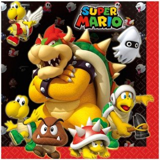 20 Serviettes anniversaire Super Mario