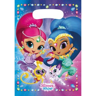 8 Sachets pour bonbons thème Shimmer and Shine