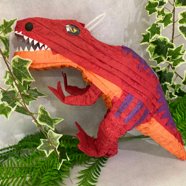 Pinata dinosaure T-rex + Bâton
