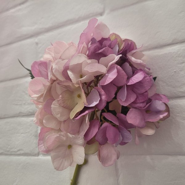 Tige d'hortensia artificielle dégradé...