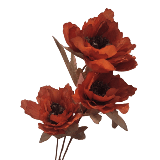 Tige 3 têtes coquelicot...