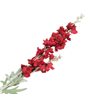 Tige de giroflée rouge artificielle