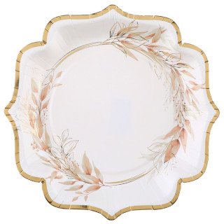 10 Assiettes feuillage...
