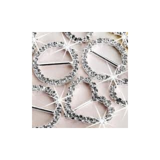 Boucle strass ronde