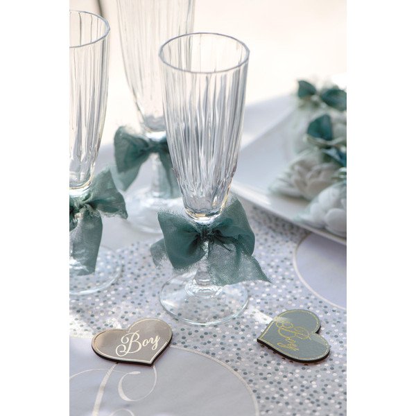 Ruban de  crêpe eucalyptus, 5 mètres