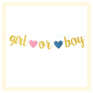 Guirlande glitter boy or girl